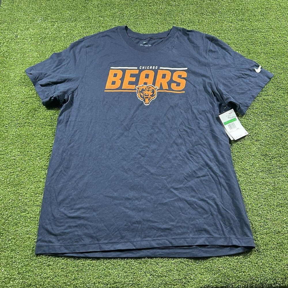 Chicago Bears Nike Dri-Fit Short Sleeve T-Shirt Men’s XL Blue Orange